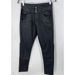 Ecupper Original Black Faux Leather High Waisted Jeggings XXL Fist Smaller